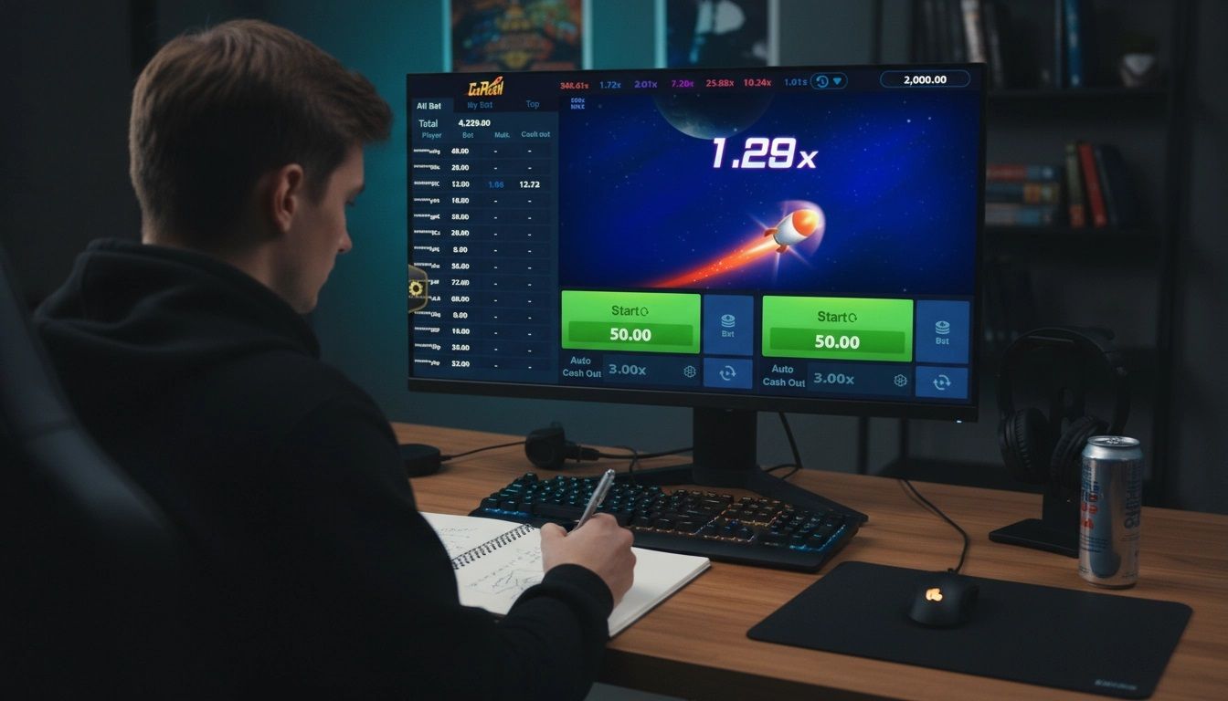 man playing crush game