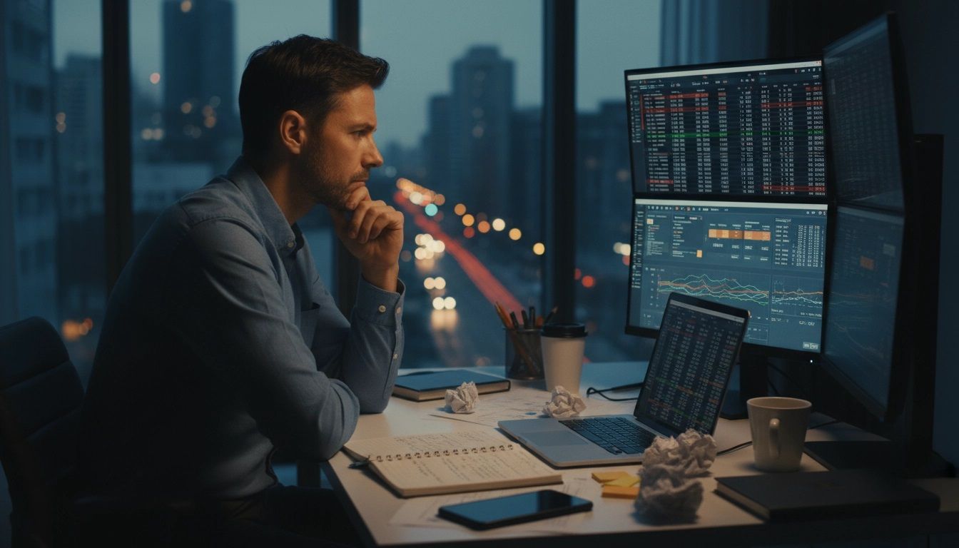 a man analyzes the sports betting market