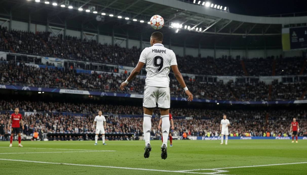 Mbappe takes the ball