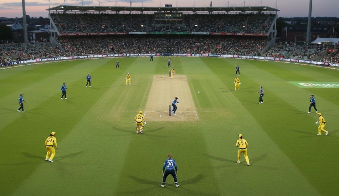 photo of a cricket match